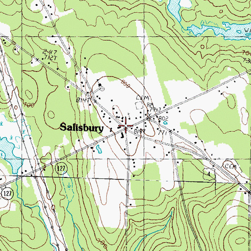 Topographic Map of Salisbury Academy, NH