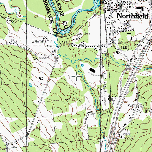 Topographic Map of Southwick School, NH