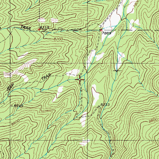 Topographic Map of Rock Creek, CO