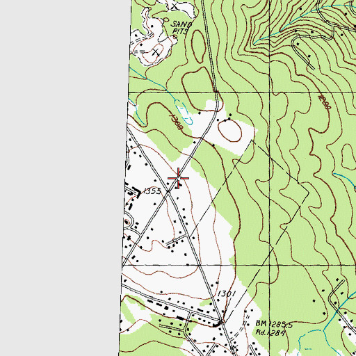 Topographic Map of The Gallery Shopping Center, NH