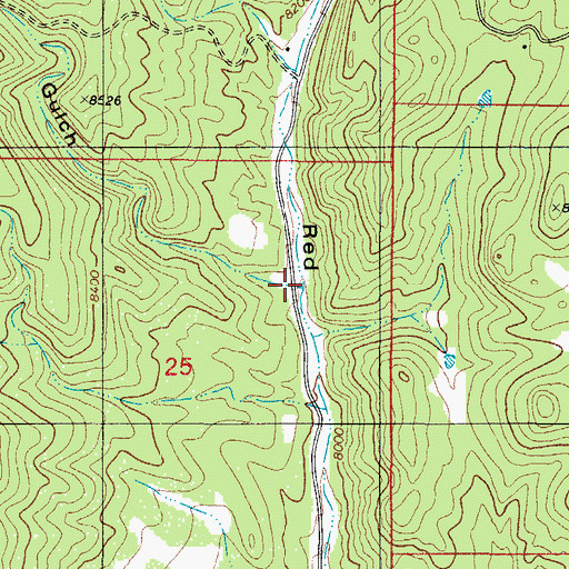 Topographic Map of Park Gulch, CO