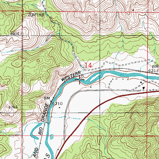 Topographic Map of Reese Gulch, CO