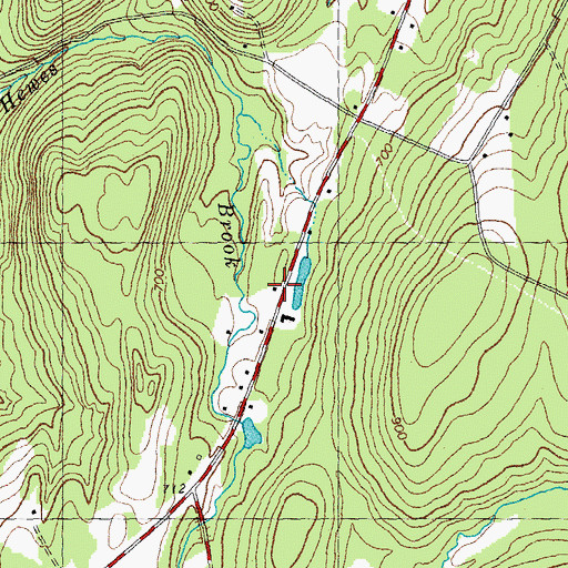 Topographic Map of Crossroads Academy, NH