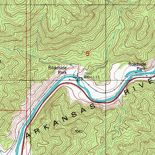 Topographic Map of Hindman Gulch, CO