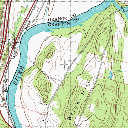 Topographic Map of Wilder Lake Campground, NH