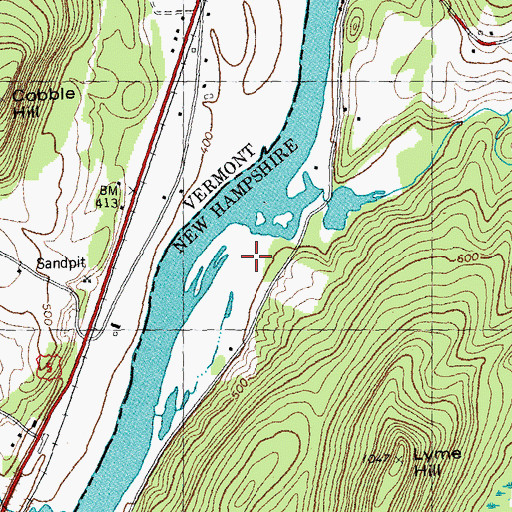 Topographic Map of Wilder Management Area, NH