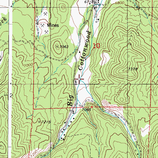Topographic Map of Little Cottonwood Creek, CO