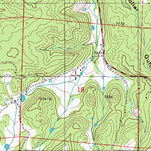 Topographic Map of Mosher Creek, CO
