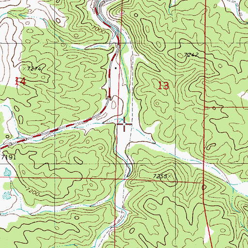 Topographic Map of Heck Gulch, CO