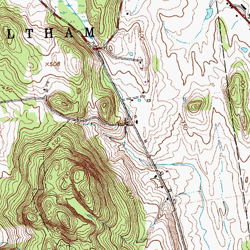 Topographic Map of Chipman Cemetery, VT