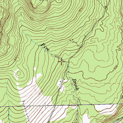 Topographic Map of Cushman Cemetery, VT