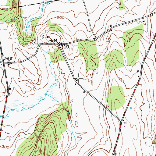 Topographic Map of District Six Schoolhouse, VT
