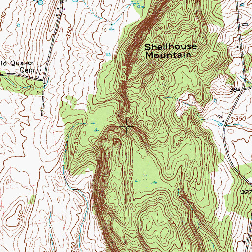 Topographic Map of Ferrisburg Municipal Forest, VT