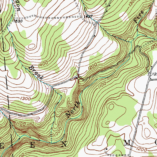 Topographic Map of Gea Cemetery, VT