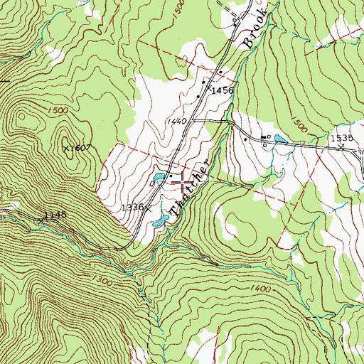 Topographic Map of Hubbard Cemetery, VT