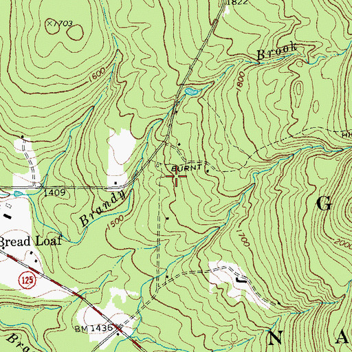 Topographic Map of Kirby Cemetery, VT