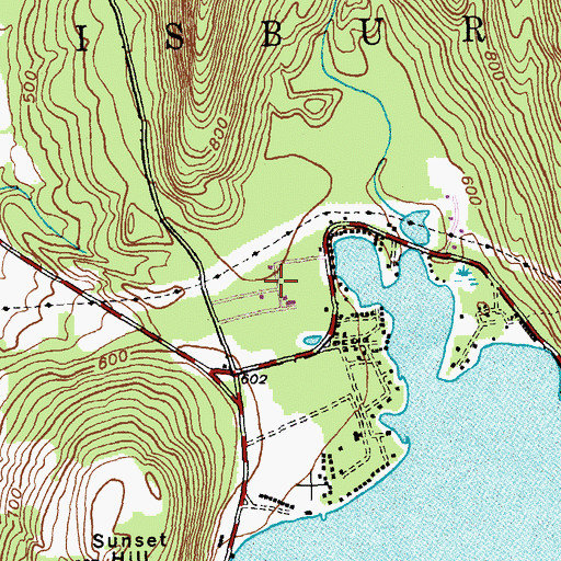 Topographic Map of Lake Dumore Kampersville, VT