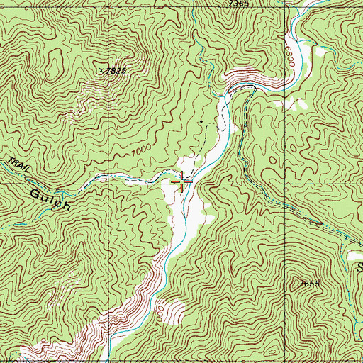 Topographic Map of East Pierce Gulch, CO