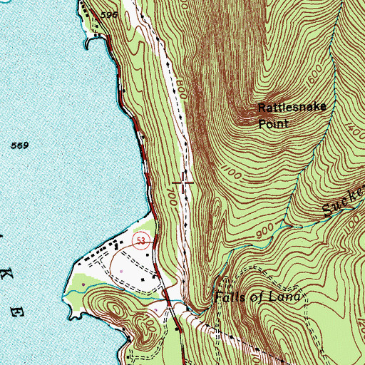 Topographic Map of Nature Trail, VT