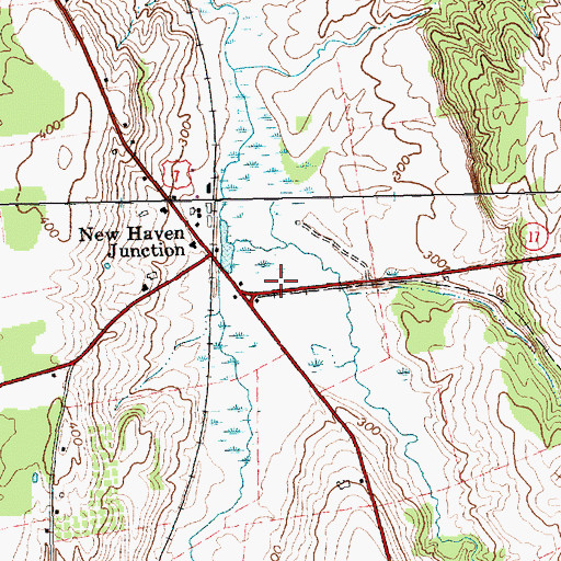Topographic Map of New Haven Post Office, VT