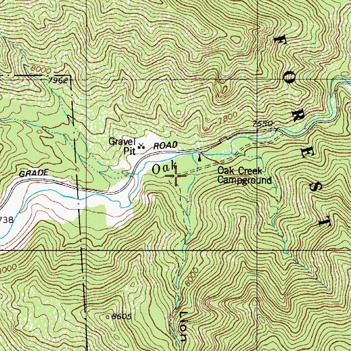 Topographic Map of Lion Canyon, CO