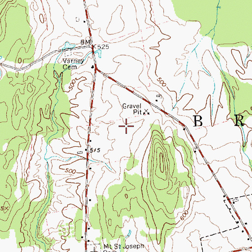 Topographic Map of Winona Recreation Area, VT