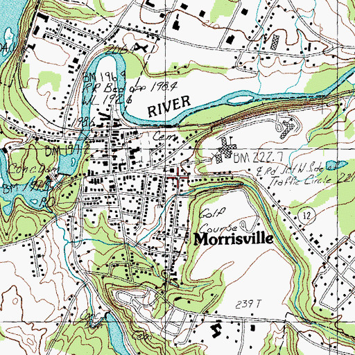 Topographic Map of Advent Christian Church, VT