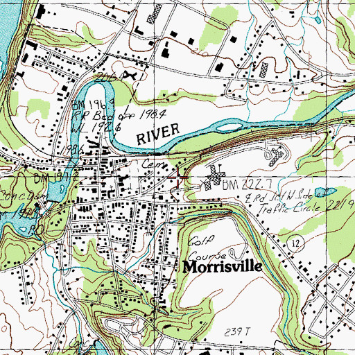 Topographic Map of Agape Baptist Fellowship Church, VT