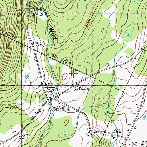 Topographic Map of Balch - Town Line Cemetery, VT