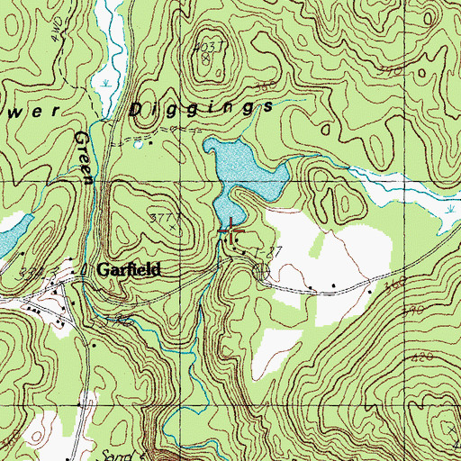 Topographic Map of Beaver Pond, VT