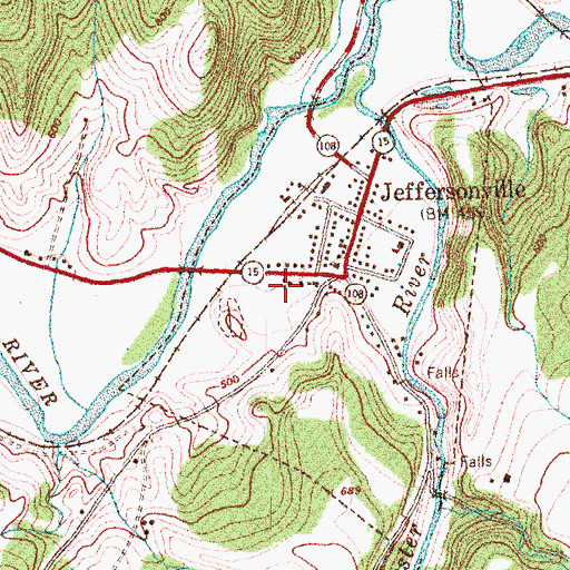Topographic Map of Cambridge Meetinghouse, VT