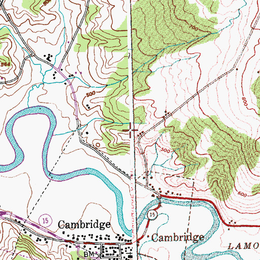 Topographic Map of Cambridge State Forest, VT