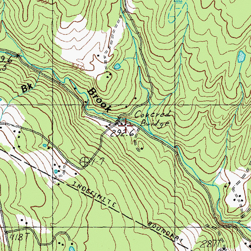 Topographic Map of Catholic Youth Camp, VT