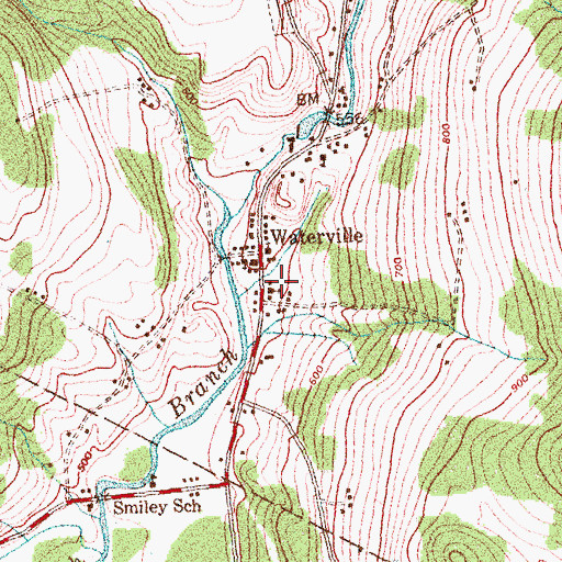 Topographic Map of Church of the Nazarene, VT