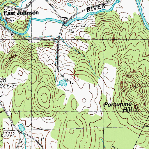 Topographic Map of Clark Family Cemetery, VT