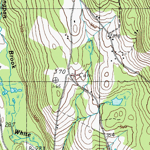 Topographic Map of Dodge Cemetery, VT