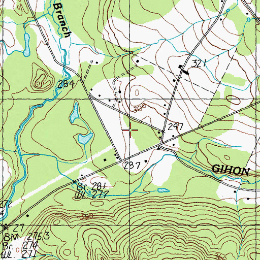 Topographic Map of Eden Central School, VT