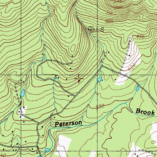 Topographic Map of Edson Hill Cross Country Ski Center, VT