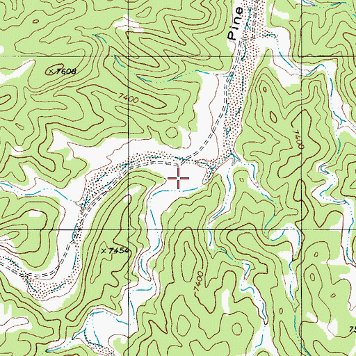 Topographic Map of Falling Rock Gulch, CO