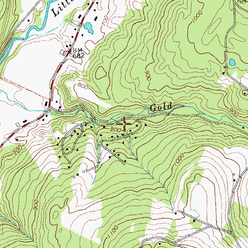 Topographic Map of Gold Brook Campground, VT