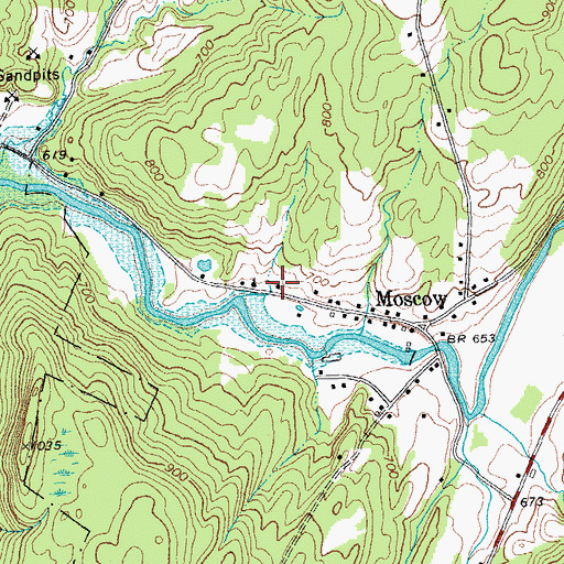 Topographic Map of Grace Bible Church, VT
