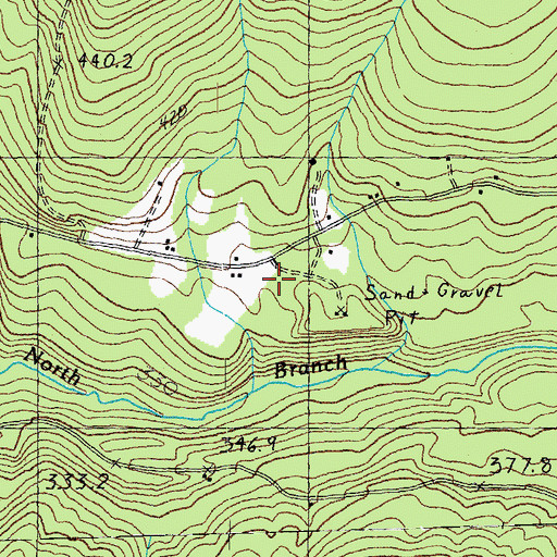 Topographic Map of Hodgkins-Lackey Hill, VT
