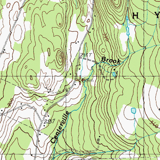 Topographic Map of Holbrook Cemetery, VT