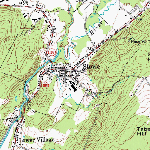 Topographic Map of 1860 House, VT
