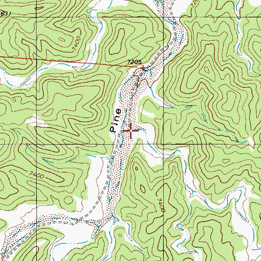 Topographic Map of Westfall Gulch, CO