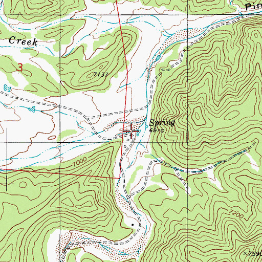 Topographic Map of McClure Gulch, CO
