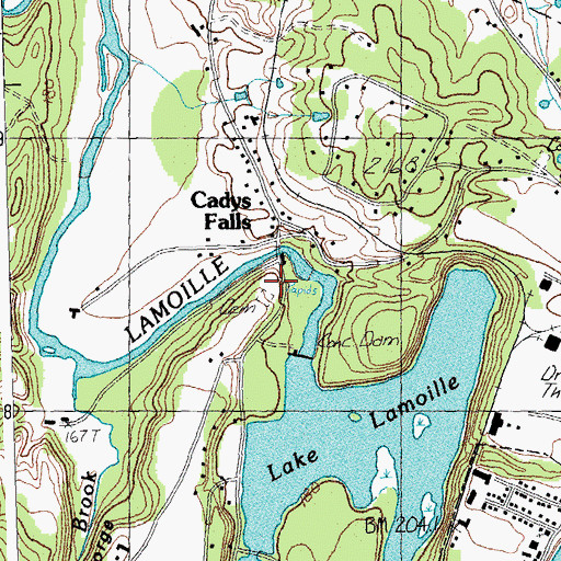 Topographic Map of Lakeview Cemetery, VT