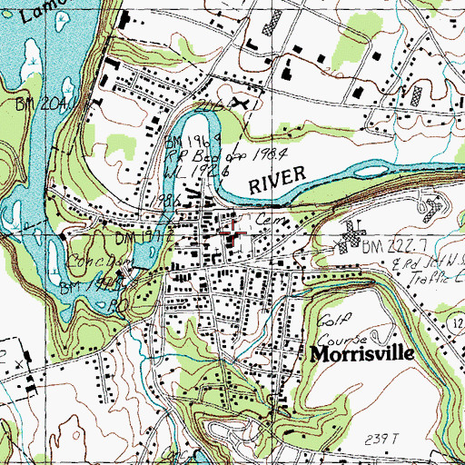 Topographic Map of Lamoille Grange, VT