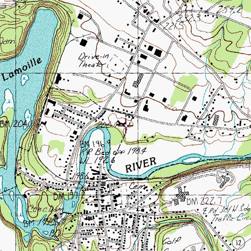 Topographic Map of McKerley Health Care Center, VT