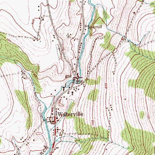 Topographic Map of Montgomery Covered Bridge, VT
